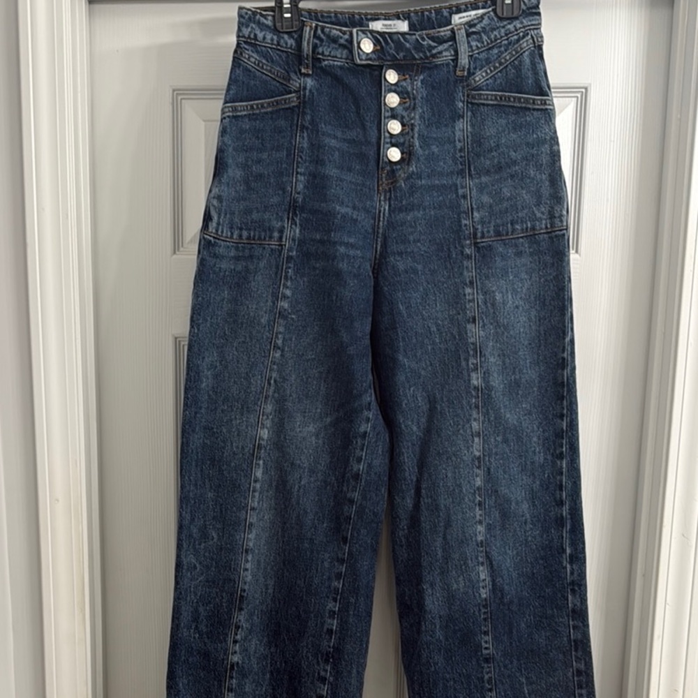 Forever 21 Blue Flare & Wide Leg Jeans